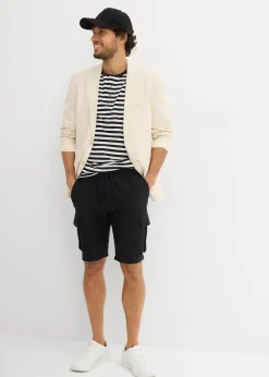 Herren bonprix Hosen|Shorts|Regular Fit Bermuda aus luftigem Musselin