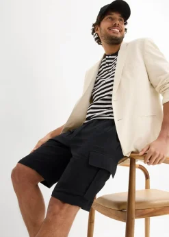 Herren bonprix Hosen|Shorts|Regular Fit Bermuda aus luftigem Musselin