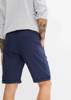 Best Regular Fit Bermuda aus luftigem Leinen-Mix Herren Hosen|Shorts