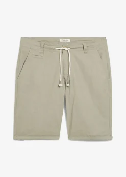 Clearance Regular Fit Bermuda aus luftigem Leinen-Mix Herren Große Größen|Shorts