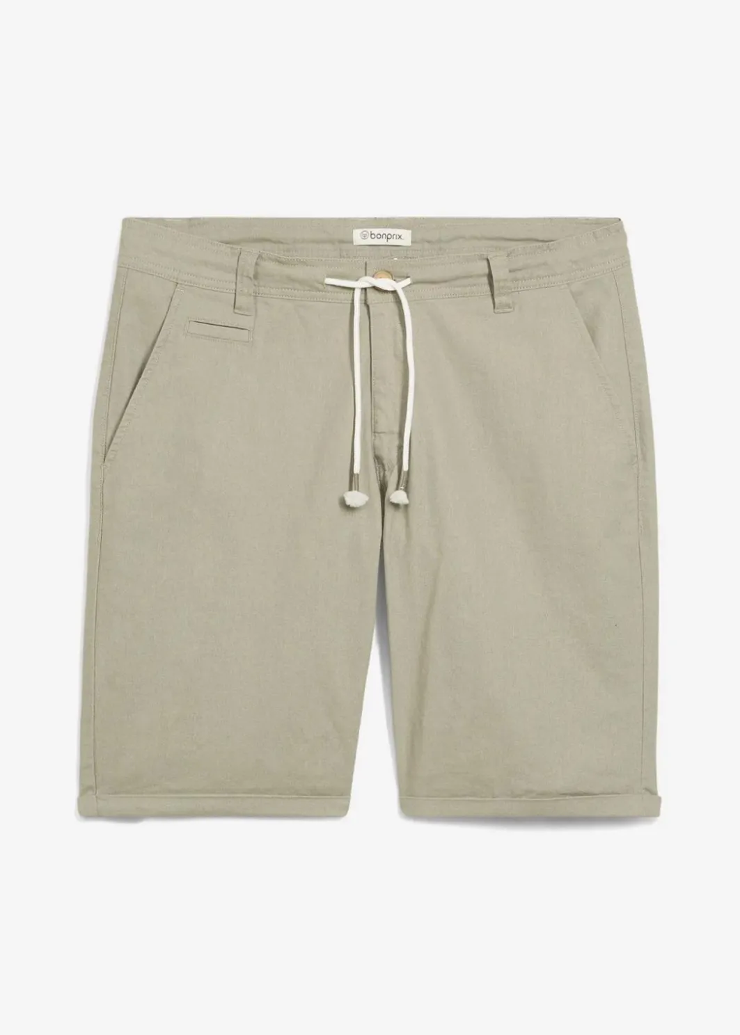 Clearance Regular Fit Bermuda aus luftigem Leinen-Mix Herren Große Größen|Shorts