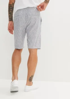 New Regular Fit Bermuda aus luftigem Leinen-Mix Herren Große Größen|Shorts