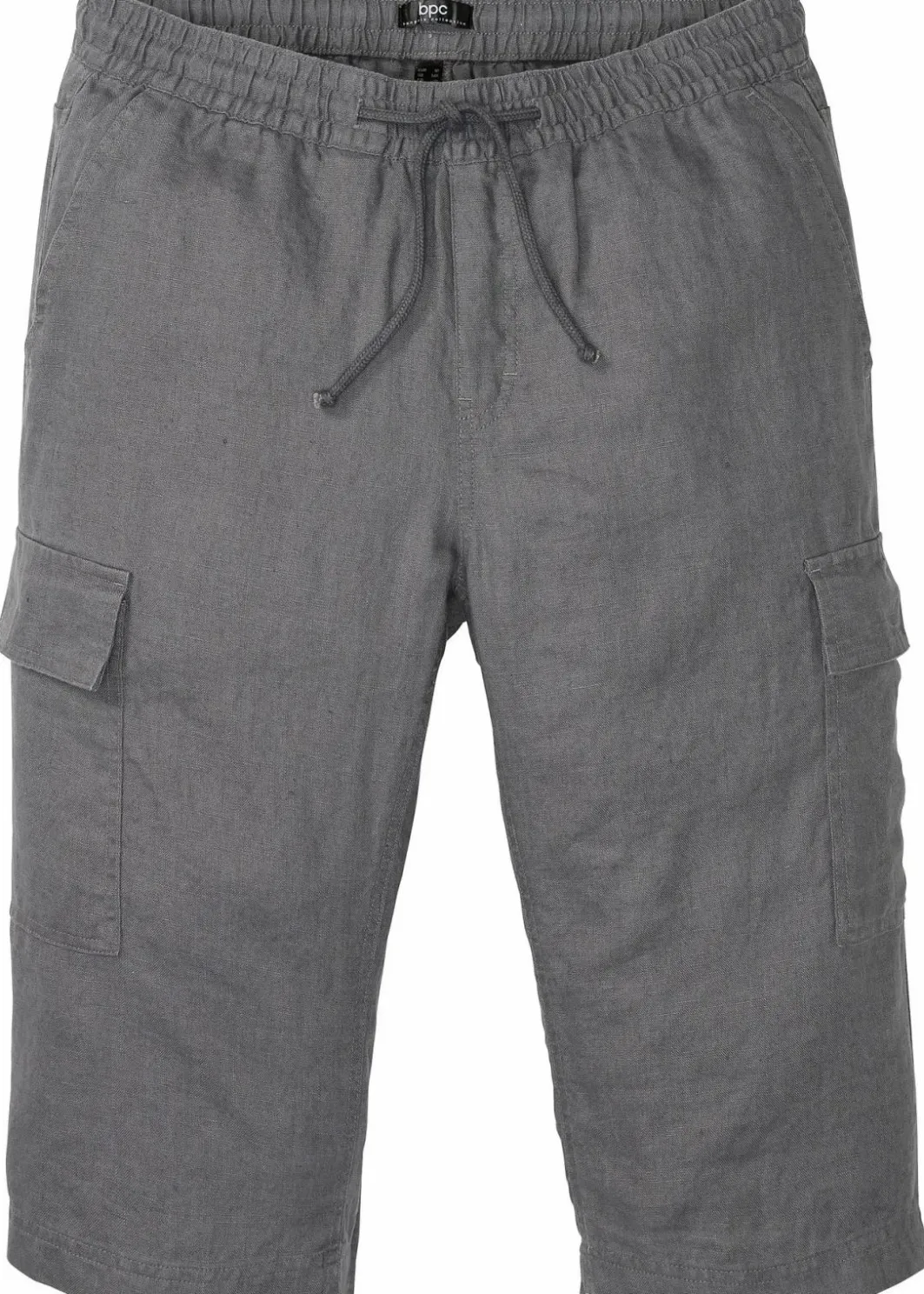 Regular Fit Cargo-Bermuda aus luftigem Leinen-Mix Herren Große Größen|Shorts
