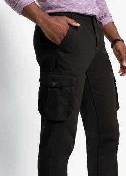 Regular Fit Cargohose aus reiner Baumwolle mit Komfortschnitt, Straight Herren Große Größen|Hosen