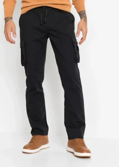 Outlet Regular Fit Cargohose aus reiner Baumwolle, Straight Herren Große Größen|Basics