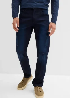 Herren bonprix Jeans|Sweat|Regular Fit Cargo-Jeans-Jogger mit Komfortbund, Straight