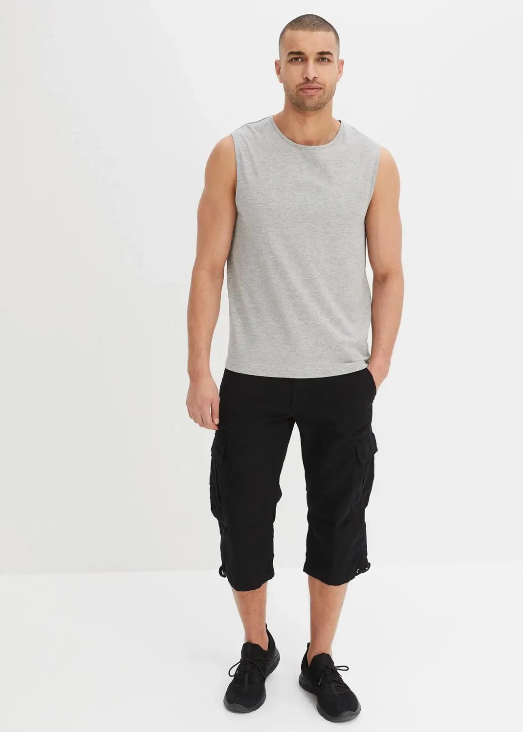 Best Regular Fit Cargo-Long-Bermuda aus reiner Baumwolle Herren Hosen|Outdoorbekleidung