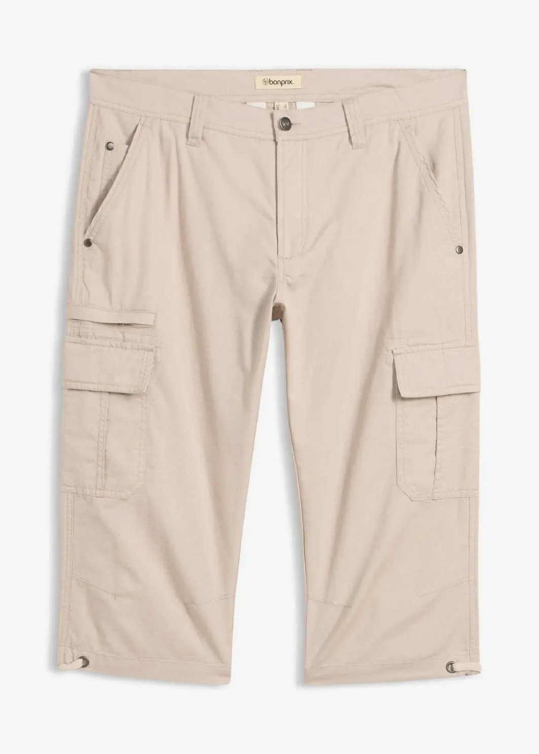 Best Regular Fit Cargo-Long-Bermuda aus reiner Baumwolle Herren Große Größen|Shorts