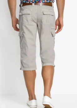 Best Regular Fit Cargo-Long-Bermuda aus reiner Baumwolle Herren Große Größen|Shorts