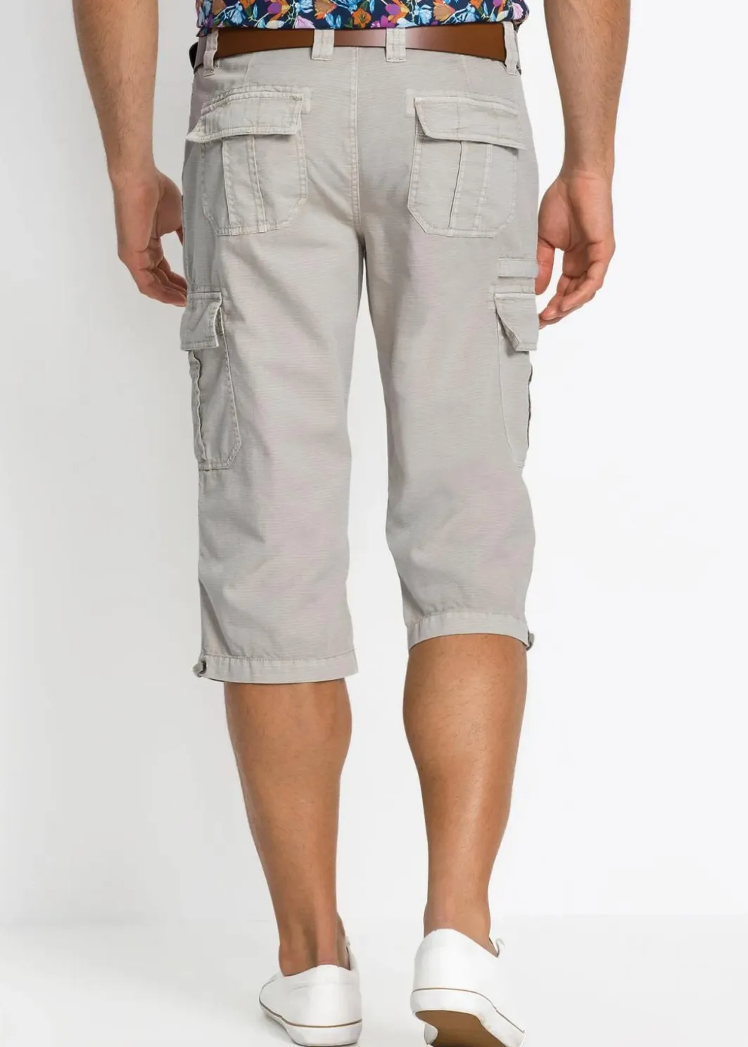 Best Regular Fit Cargo-Long-Bermuda aus reiner Baumwolle Herren Große Größen|Shorts