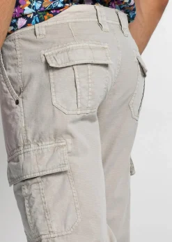 Best Regular Fit Cargo-Long-Bermuda aus reiner Baumwolle Herren Große Größen|Shorts