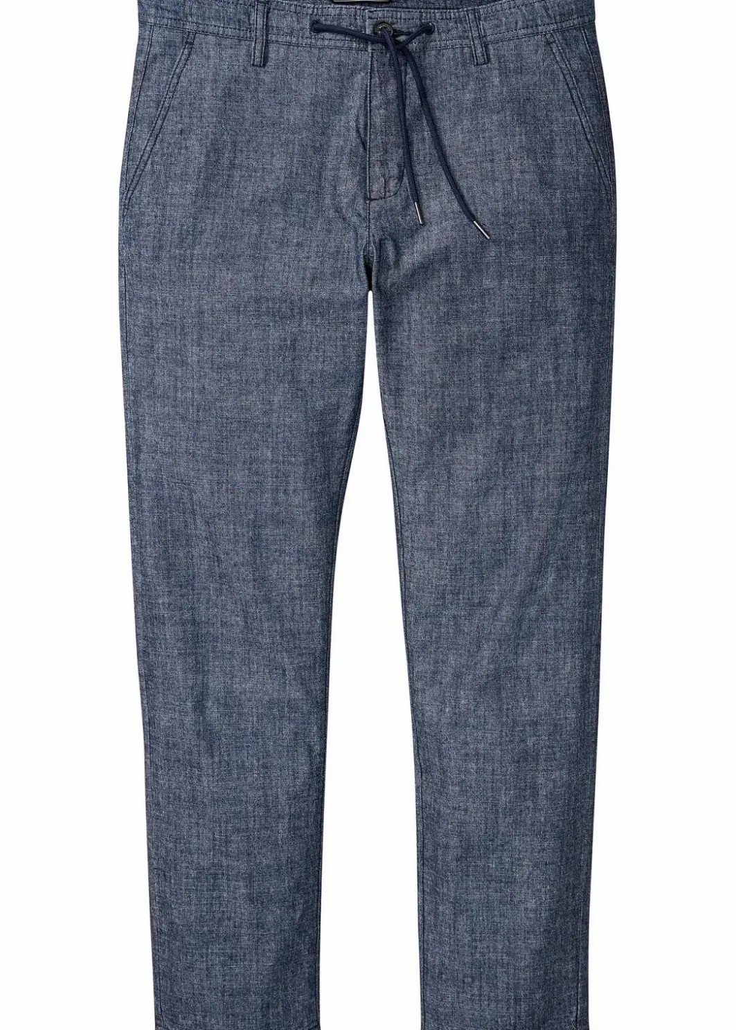 Herren bonprix Große Größen|Hosen|Regular Fit Chambray-Chinohose aus reiner Baumwolle, Straight