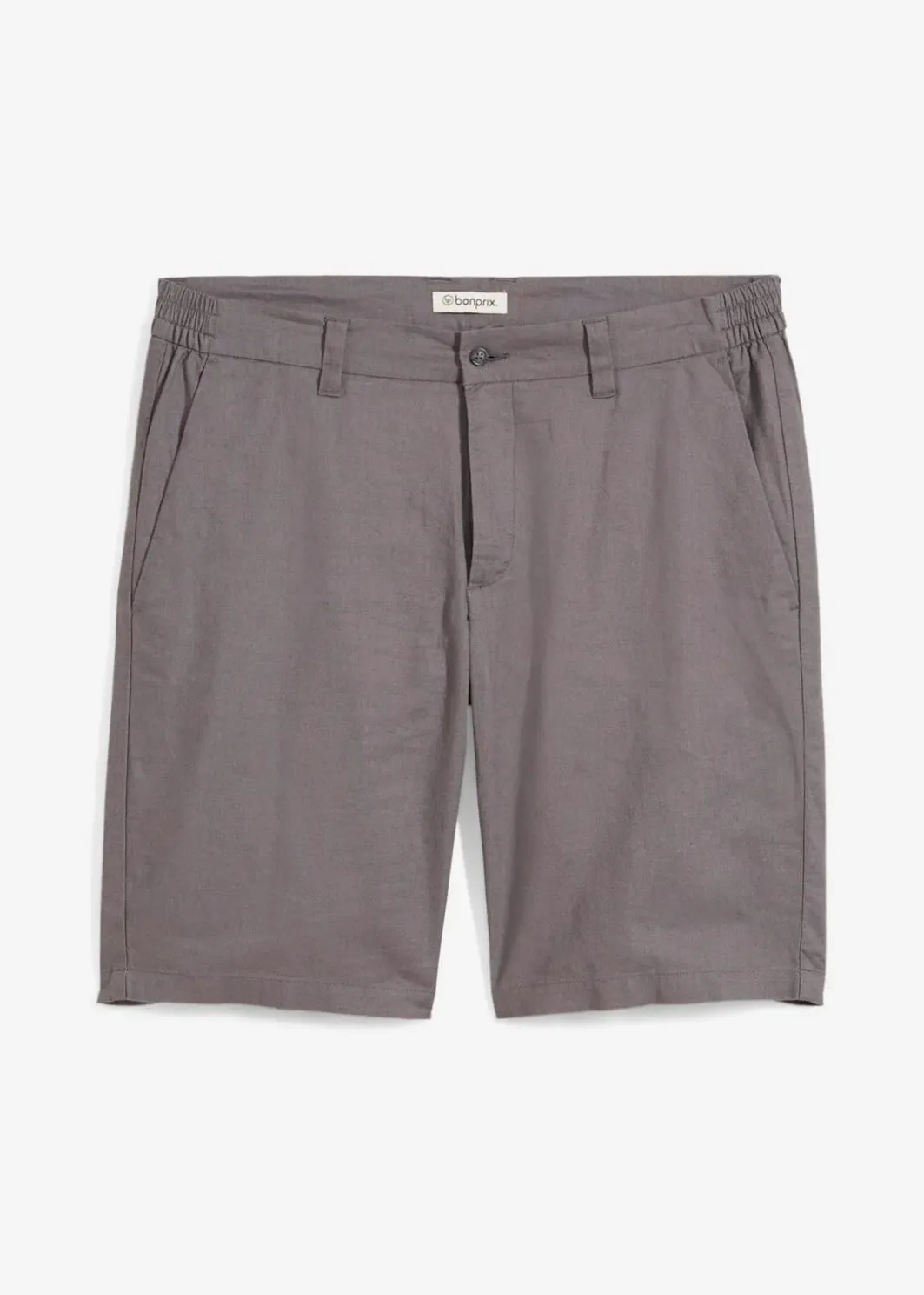 Outlet Regular Fit Chino-Bermuda aus luftigem Leinen-Mix Herren Große Größen|Shorts