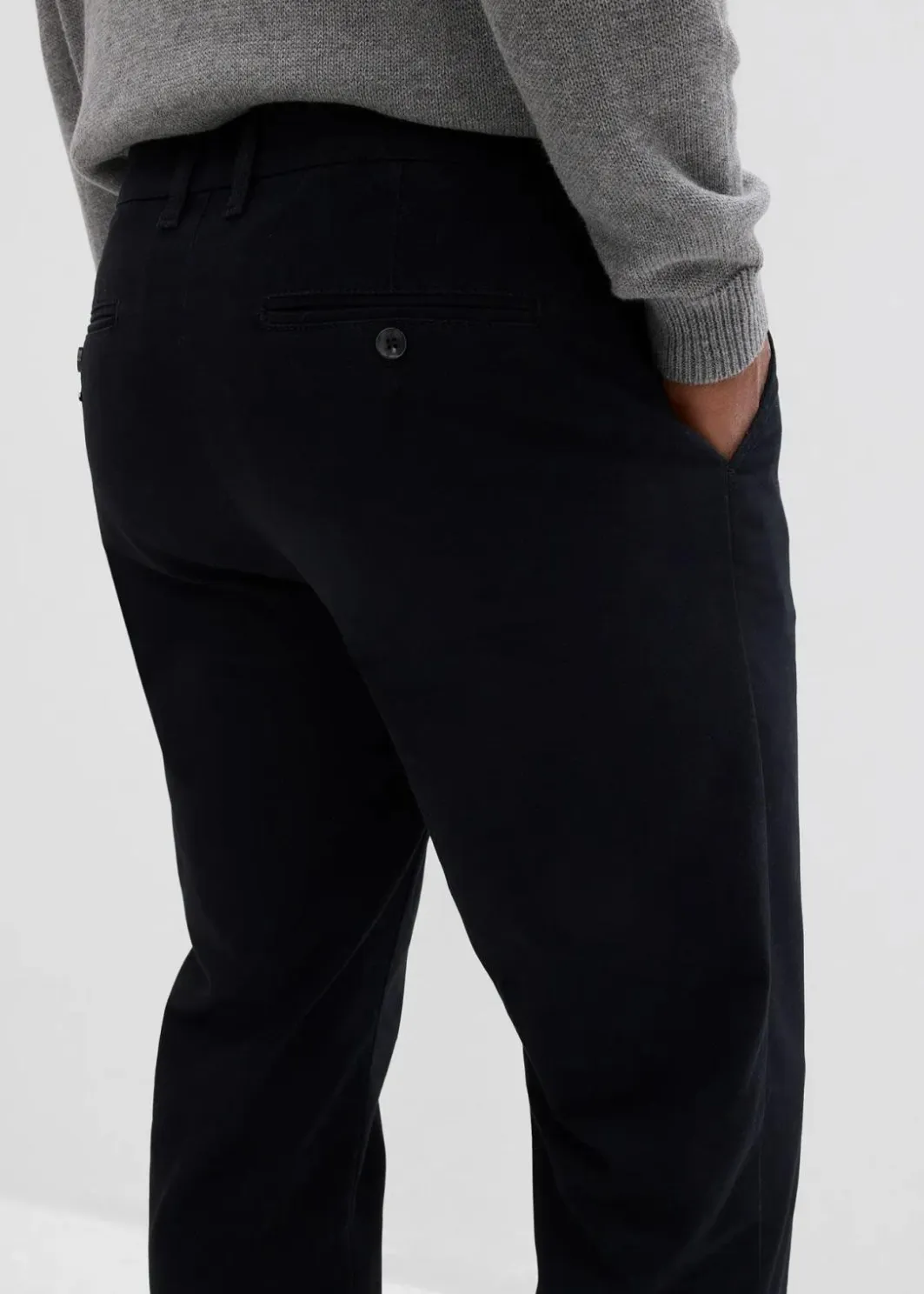 Herren bonprix Große Größen|Basics|Regular Fit Chinohose aus reiner Baumwolle, Straight