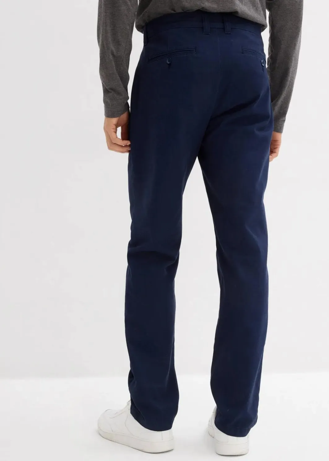 Herren bonprix Hosen|Basics|Regular Fit Chinohose aus reiner Baumwolle, Straight