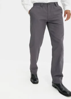 New Regular Fit Chinohose aus reiner Baumwolle, Straight Herren Hosen|Basics