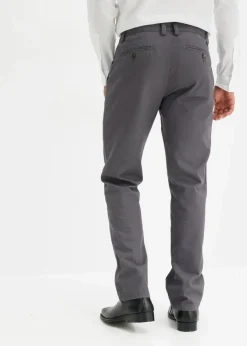 New Regular Fit Chinohose aus reiner Baumwolle, Straight Herren Hosen|Basics