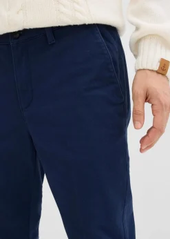 New Regular Fit Chinohose mit Thermo-Flanellfutter, Tapered Herren Große Größen|Thermobekleidung