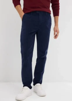 Herren bonprix Große Größen|Hosen|Regular Fit Cordhose aus recyclingfähigem Bio-Baumwollstretch, Tapered