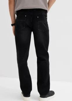Herren bonprix Jeans|Große Größen|Regular Fit Jeans aus reiner Baumwolle mit Komfortbund, Straight
