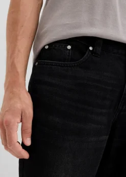 Herren bonprix Jeans|Große Größen|Regular Fit Jeans aus reiner Baumwolle mit Komfortbund, Straight