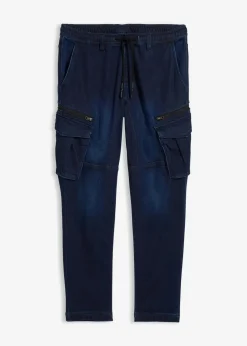 Herren bonprix Große Größen|Sweat|Regular Fit Jeans-Jogger mit Komfortbund, Straight