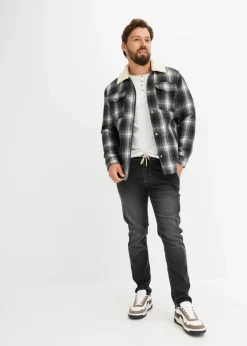 Outlet Regular Fit Jeans-Jogger mit Komfortbund, Tapered Herren Jeans|Große Größen