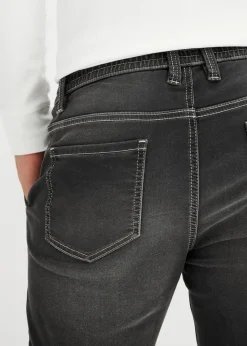 Outlet Regular Fit Jeans-Jogger mit Komfortbund, Tapered Herren Jeans|Große Größen