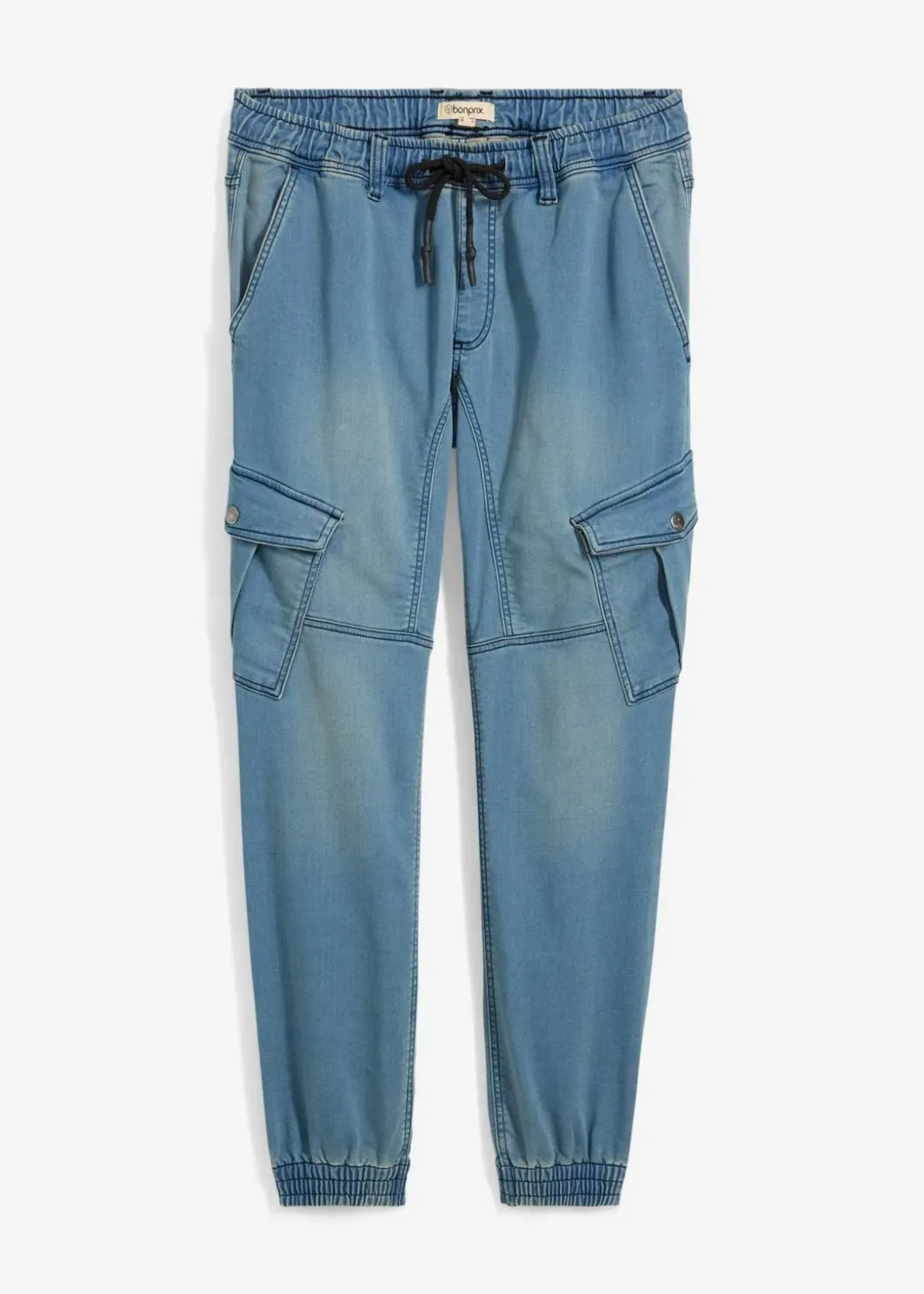 Herren bonprix Jeans|Sweat|Regular Fit Jeans-Jogger mit Komfortbund, Straight