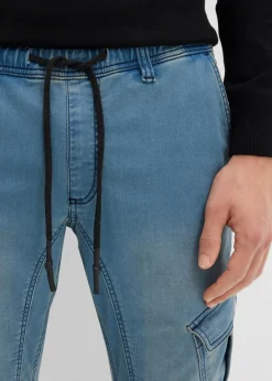 Herren bonprix Jeans|Sweat|Regular Fit Jeans-Jogger mit Komfortbund, Straight