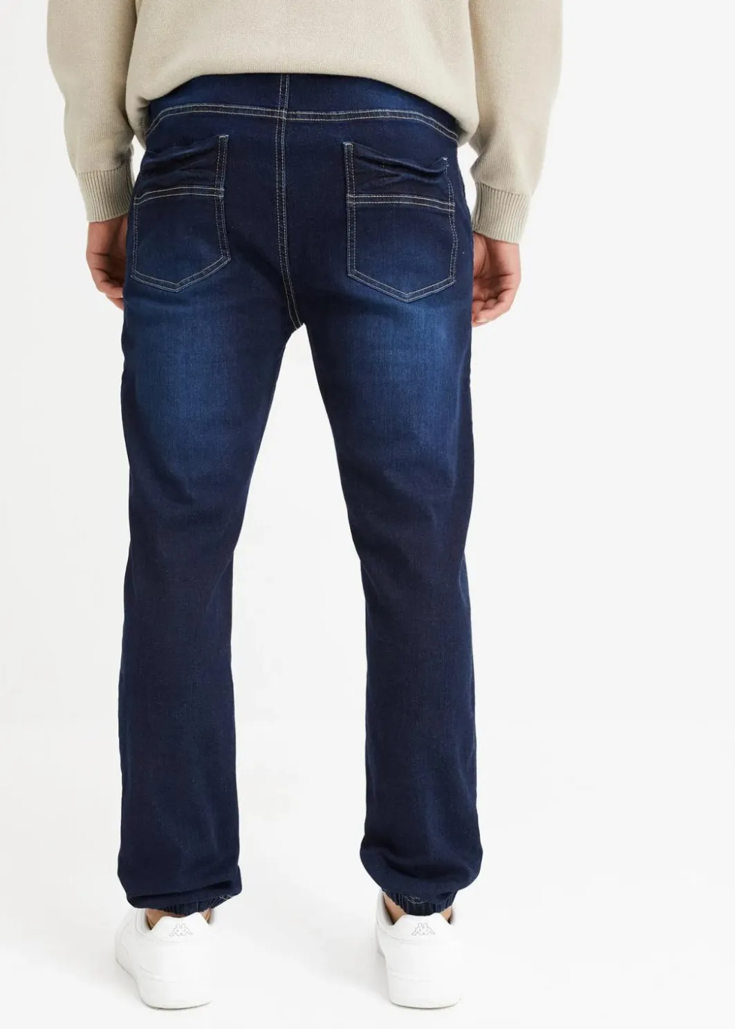 Discount Regular Fit Jeans-Jogger mit Komfortbund, Tapered Herren Große Größen|Jeans