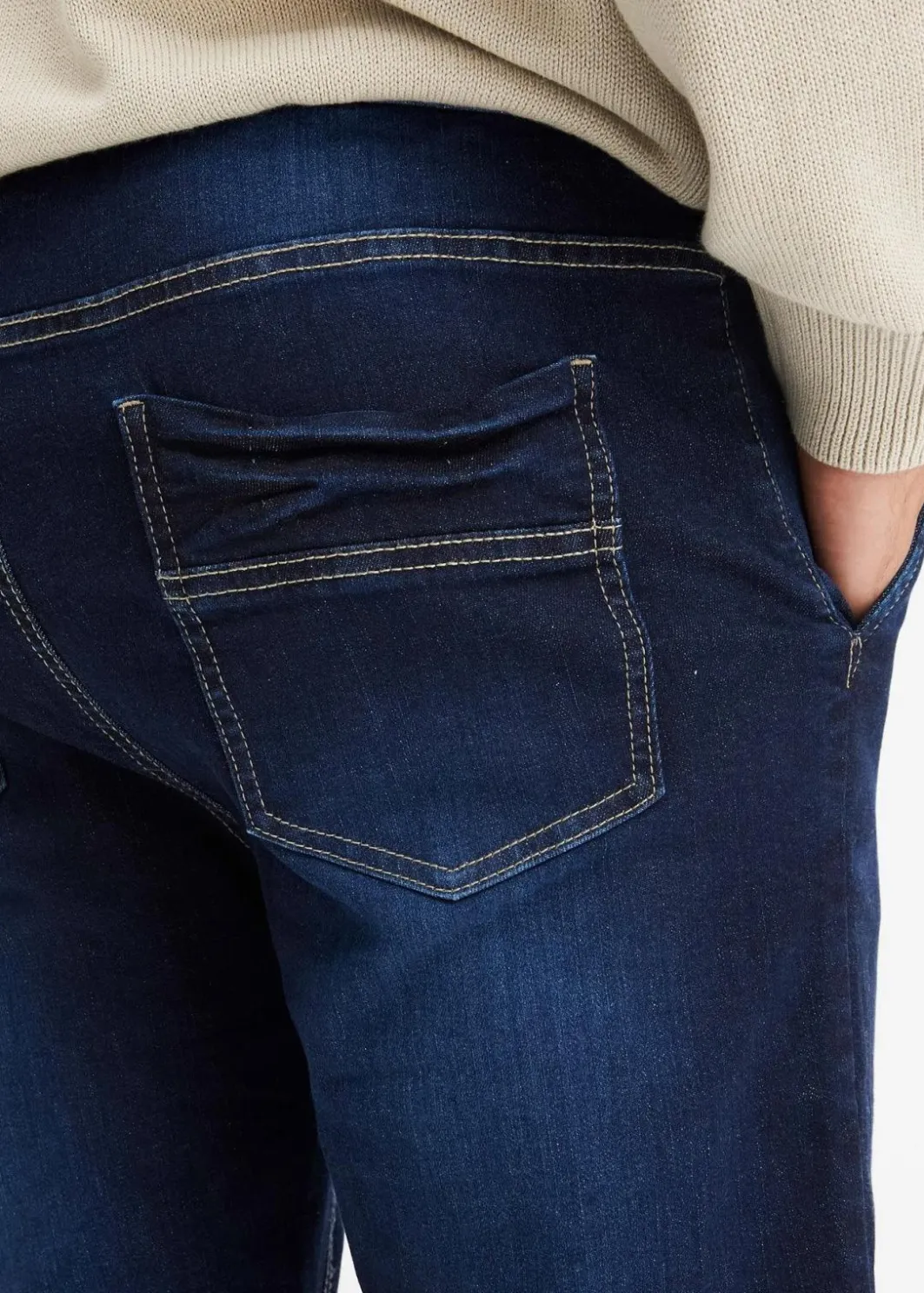 Discount Regular Fit Jeans-Jogger mit Komfortbund, Tapered Herren Große Größen|Jeans