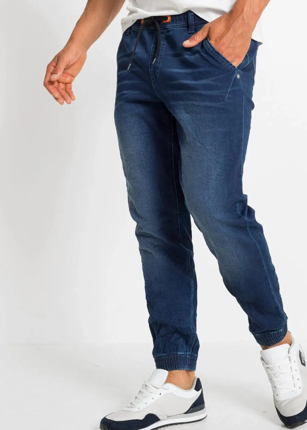Discount Regular Fit Jeans-Jogger mit Komfortbund, Straight Herren Große Größen|Jeans