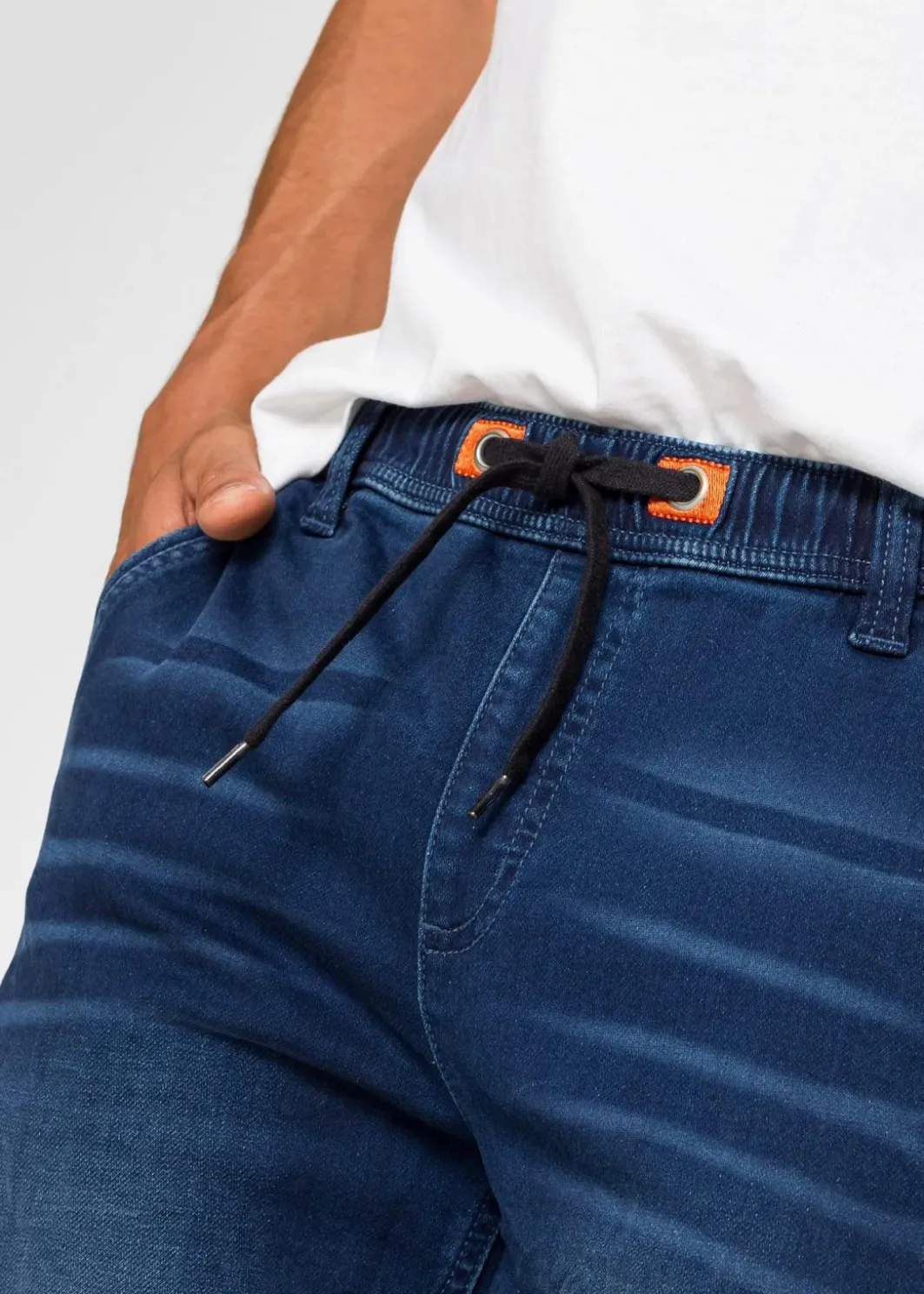 Discount Regular Fit Jeans-Jogger mit Komfortbund, Straight Herren Große Größen|Jeans