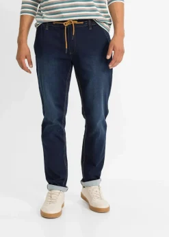 New Regular Fit Jeans-Jogger mit Komfortbund, Tapered Herren Große Größen|Jeans