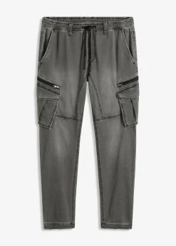Herren bonprix Jeans|Sweat|Regular Fit Jeans-Jogger mit Komfortbund, Straight