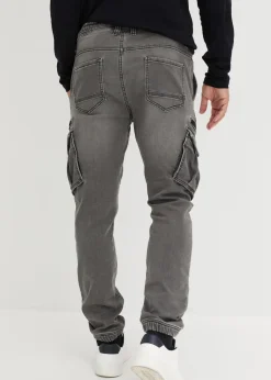 Herren bonprix Jeans|Sweat|Regular Fit Jeans-Jogger mit Komfortbund, Straight