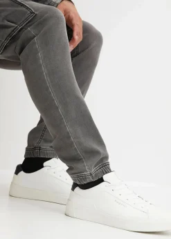 Herren bonprix Jeans|Sweat|Regular Fit Jeans-Jogger mit Komfortbund, Straight