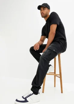 Clearance Regular Fit Jeans-Jogger mit Komfortbund, Straight Herren Jeans|Sweat