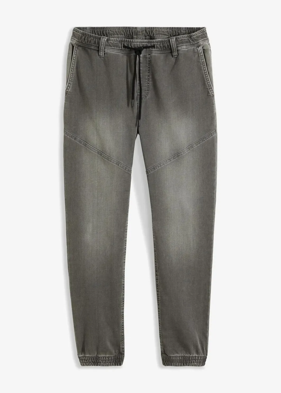 Herren bonprix Große Größen|Jeans|Regular Fit Jeans-Jogger mit Komfortbund, Straight