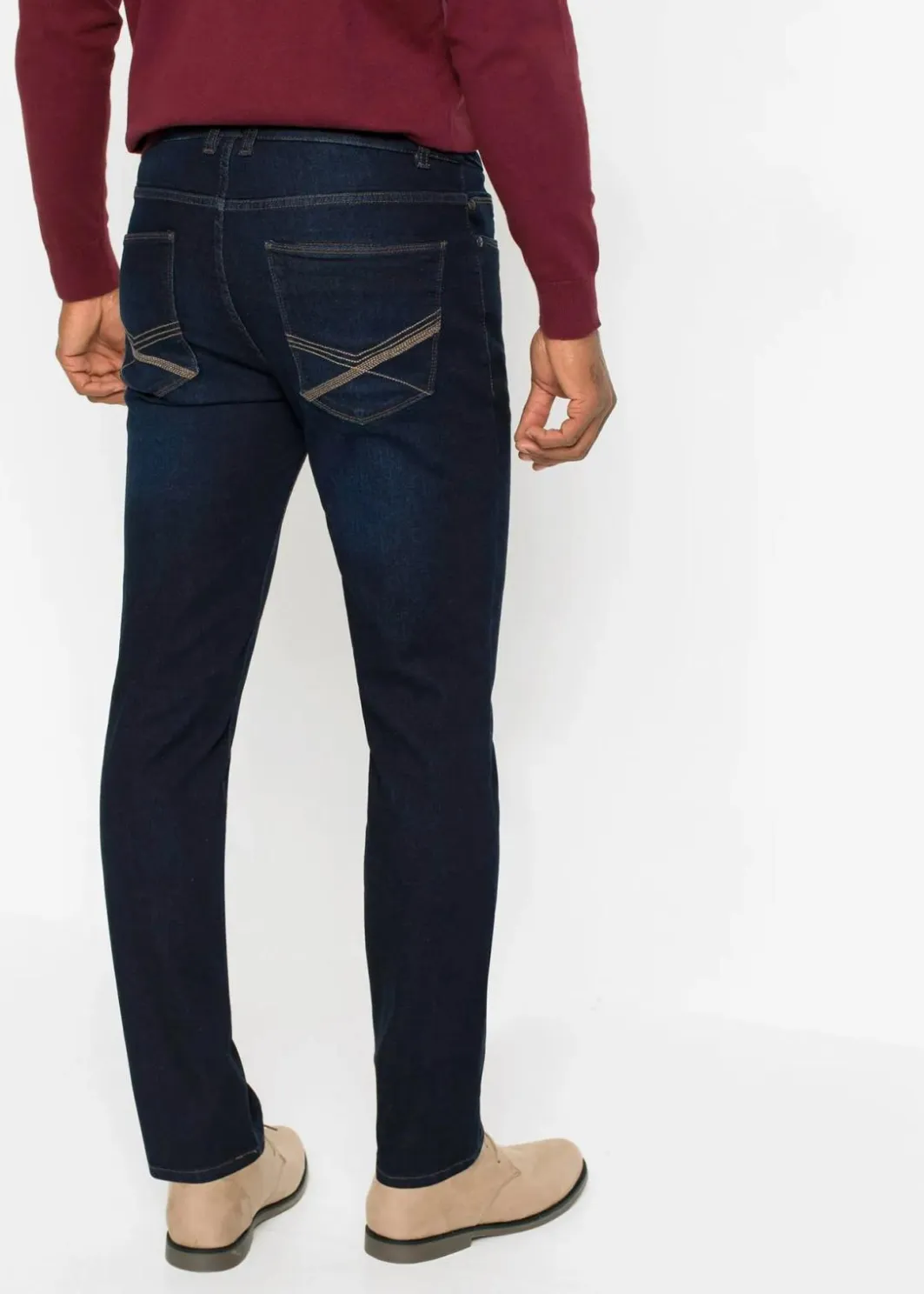 Herren bonprix Große Größen|Basics|Regular Fit Multi-Stretch-Jeans m. Komfortbund Straight