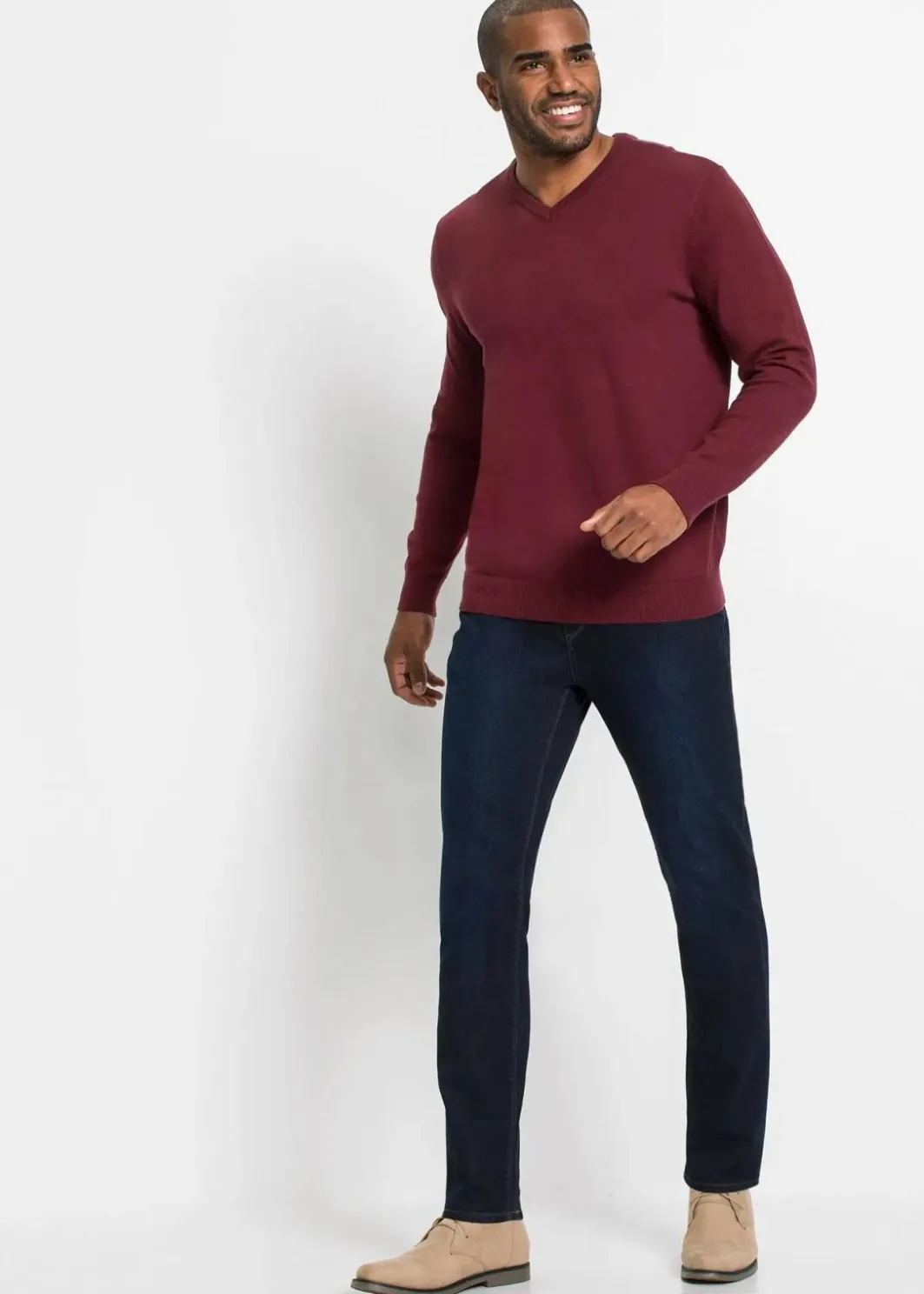 Herren bonprix Große Größen|Basics|Regular Fit Multi-Stretch-Jeans m. Komfortbund Straight