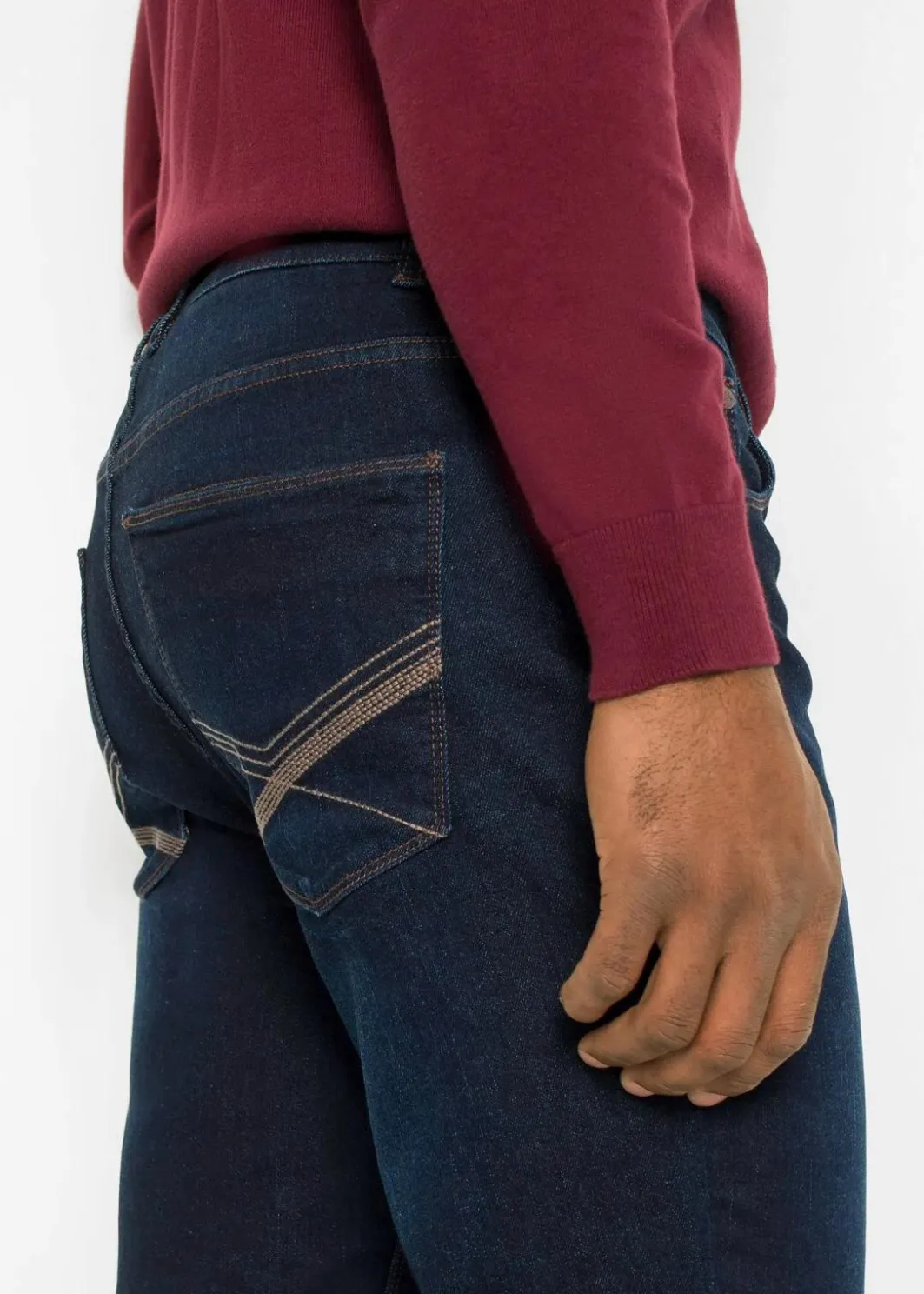 Herren bonprix Große Größen|Basics|Regular Fit Multi-Stretch-Jeans m. Komfortbund Straight