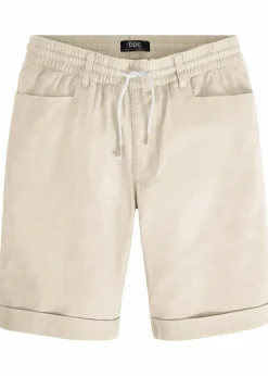Herren bonprix Hosen|Shorts|Regular Fit Schlupf-Bermuda aus luftigem Leinen-Mix