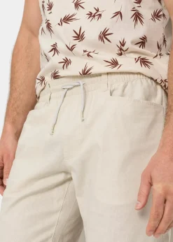 Herren bonprix Hosen|Shorts|Regular Fit Schlupf-Bermuda aus luftigem Leinen-Mix