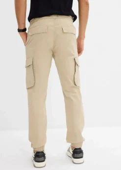 Online Regular Fit Schlupf-Cargohose, Straight Herren Hosen|Große Größen
