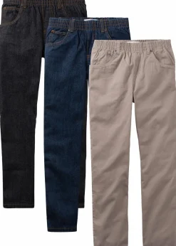 Regular Fit Schlupfhose aus reiner Baumwolle, Straight (3er-Pack) Kinder Jungen 9-16 Jahre·Bademode|Jungen 9-16 Jahre·Hosen