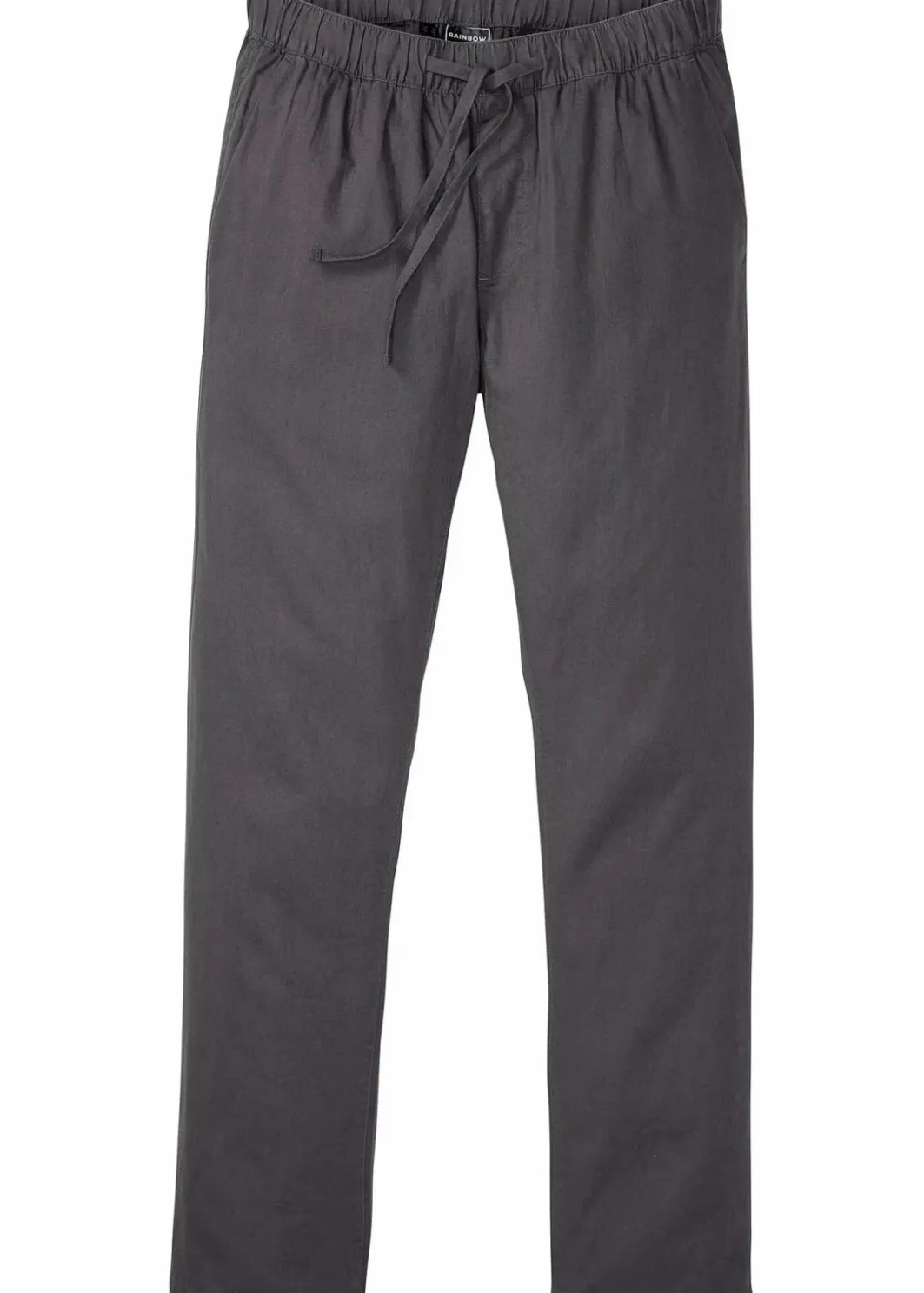 Discount Regular Fit Schlupfhose aus luftigem Leinen-Mix, Straight Herren Hosen|Große Größen