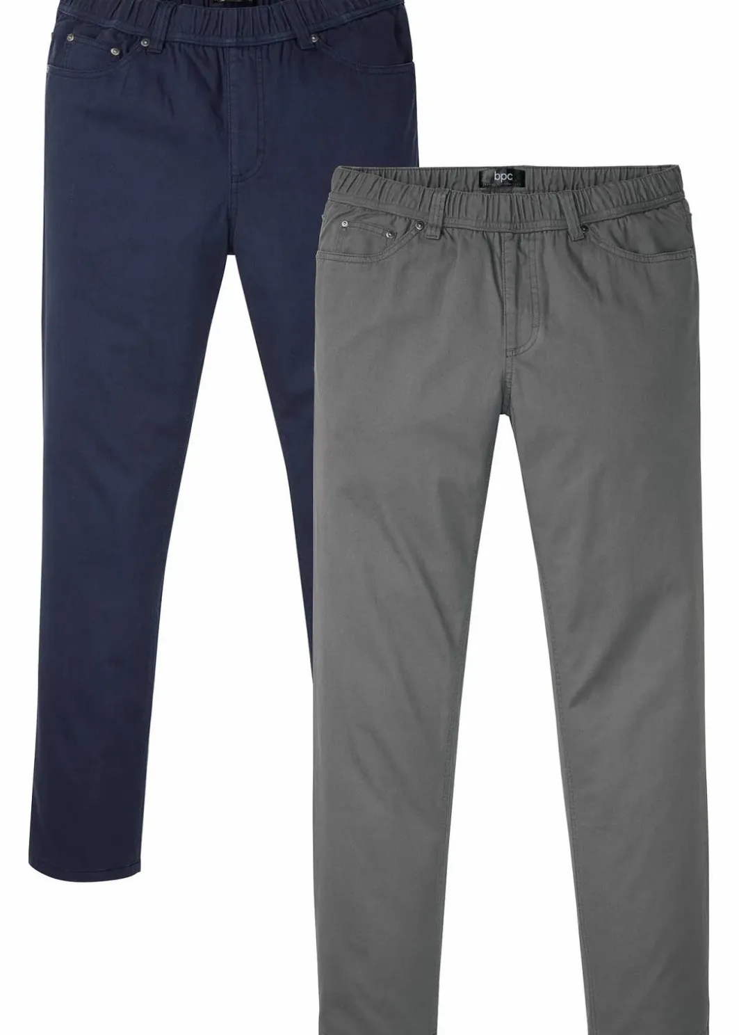 Discount Regular Fit Schlupfhose mit Komfortbund, Straight (2er Pack) Herren Hosen|Große Größen