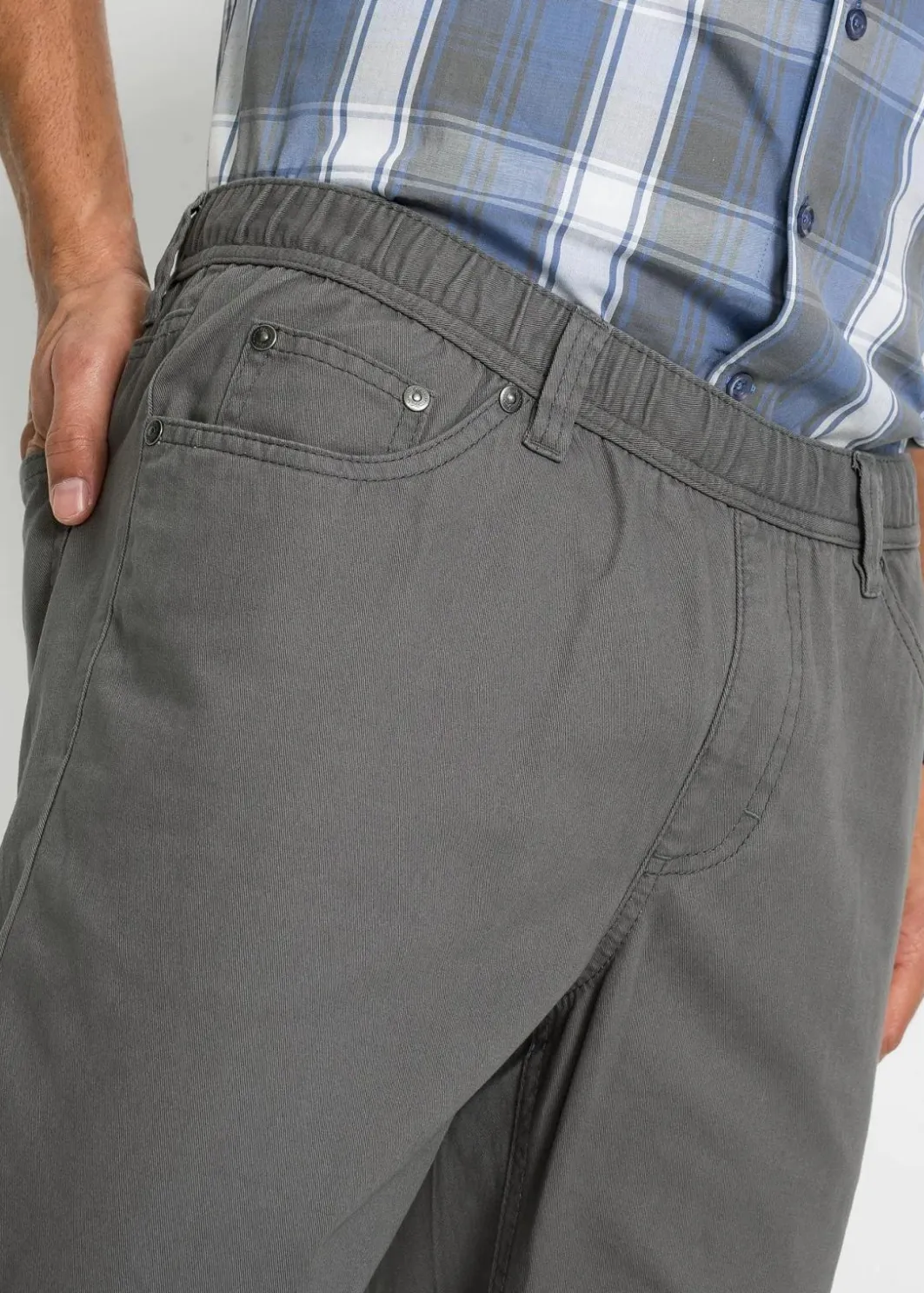 Discount Regular Fit Schlupfhose mit Komfortbund, Straight (2er Pack) Herren Hosen|Große Größen